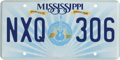 MS license plate NXQ306