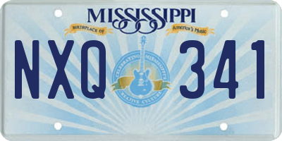 MS license plate NXQ341