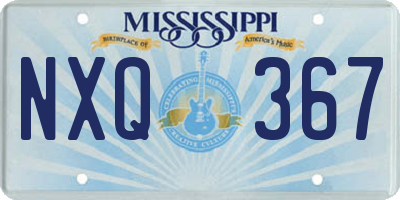 MS license plate NXQ367