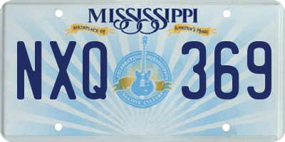 MS license plate NXQ369