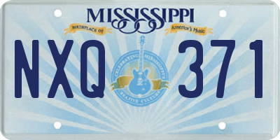 MS license plate NXQ371