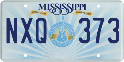 MS license plate NXQ373