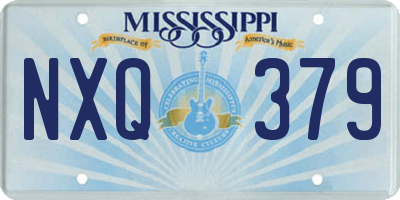 MS license plate NXQ379