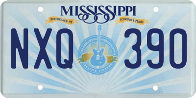 MS license plate NXQ390