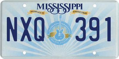 MS license plate NXQ391