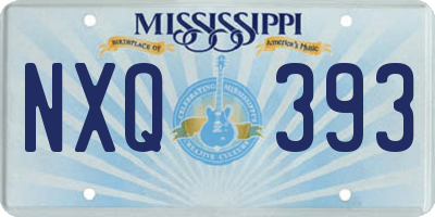 MS license plate NXQ393