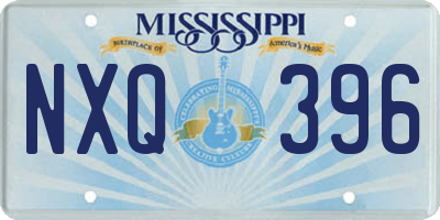 MS license plate NXQ396