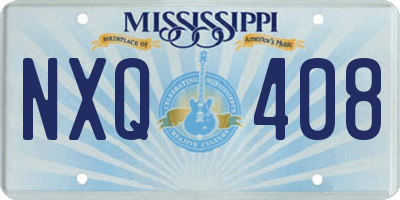 MS license plate NXQ408