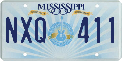 MS license plate NXQ411