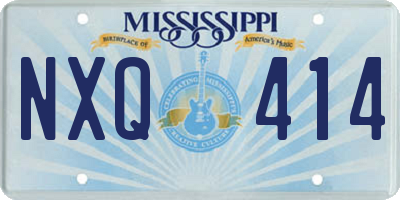 MS license plate NXQ414