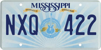 MS license plate NXQ422