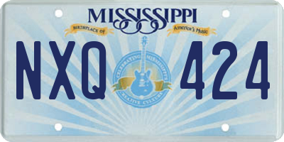 MS license plate NXQ424