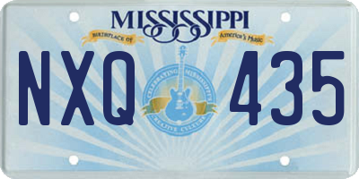 MS license plate NXQ435