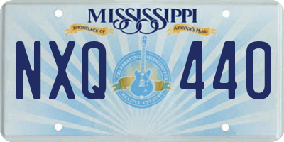 MS license plate NXQ440