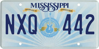 MS license plate NXQ442