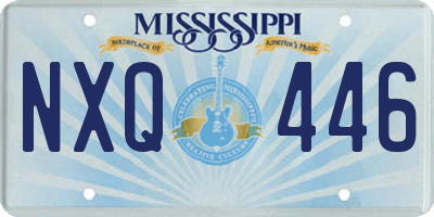 MS license plate NXQ446