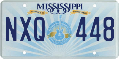 MS license plate NXQ448