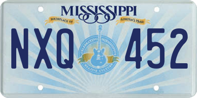 MS license plate NXQ452