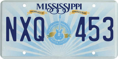 MS license plate NXQ453