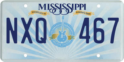 MS license plate NXQ467