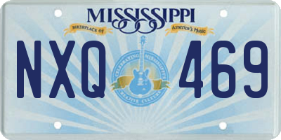 MS license plate NXQ469