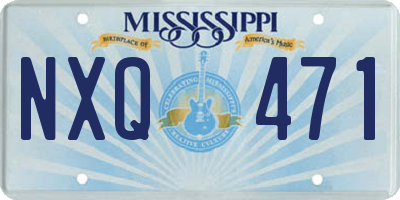 MS license plate NXQ471