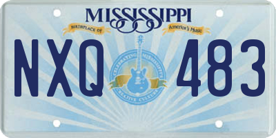 MS license plate NXQ483