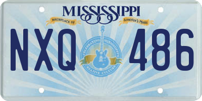 MS license plate NXQ486