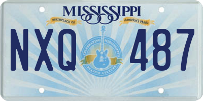 MS license plate NXQ487