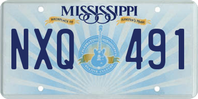 MS license plate NXQ491