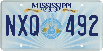 MS license plate NXQ492