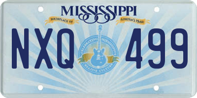 MS license plate NXQ499