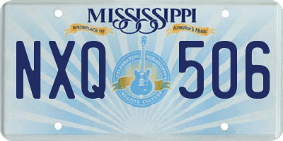 MS license plate NXQ506