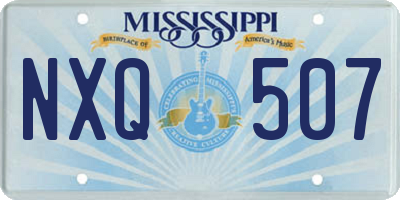 MS license plate NXQ507