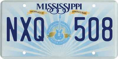 MS license plate NXQ508