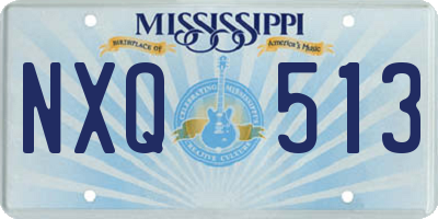 MS license plate NXQ513