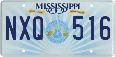 MS license plate NXQ516