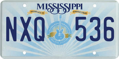 MS license plate NXQ536