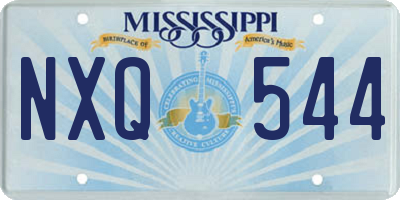 MS license plate NXQ544