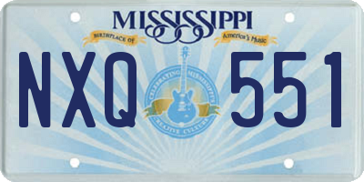 MS license plate NXQ551