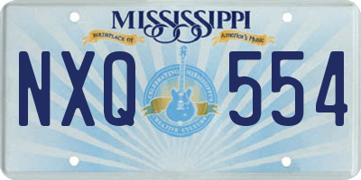 MS license plate NXQ554