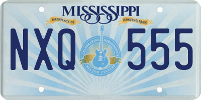MS license plate NXQ555