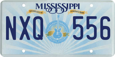 MS license plate NXQ556