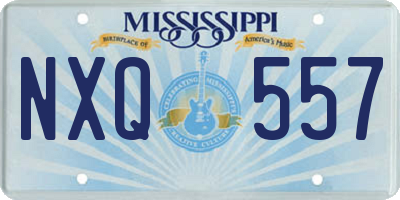MS license plate NXQ557