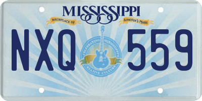 MS license plate NXQ559