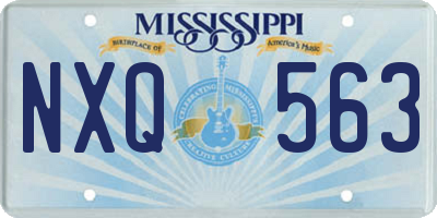 MS license plate NXQ563