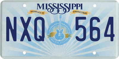 MS license plate NXQ564