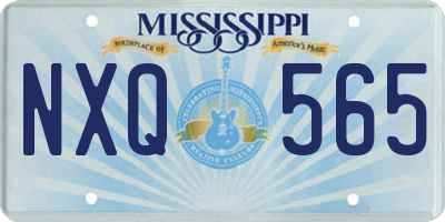 MS license plate NXQ565