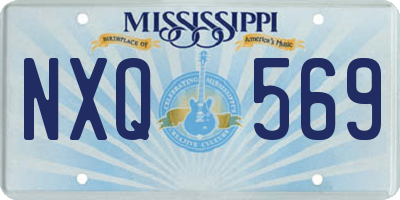 MS license plate NXQ569