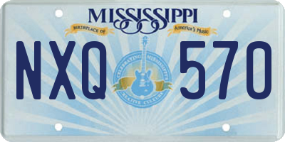 MS license plate NXQ570